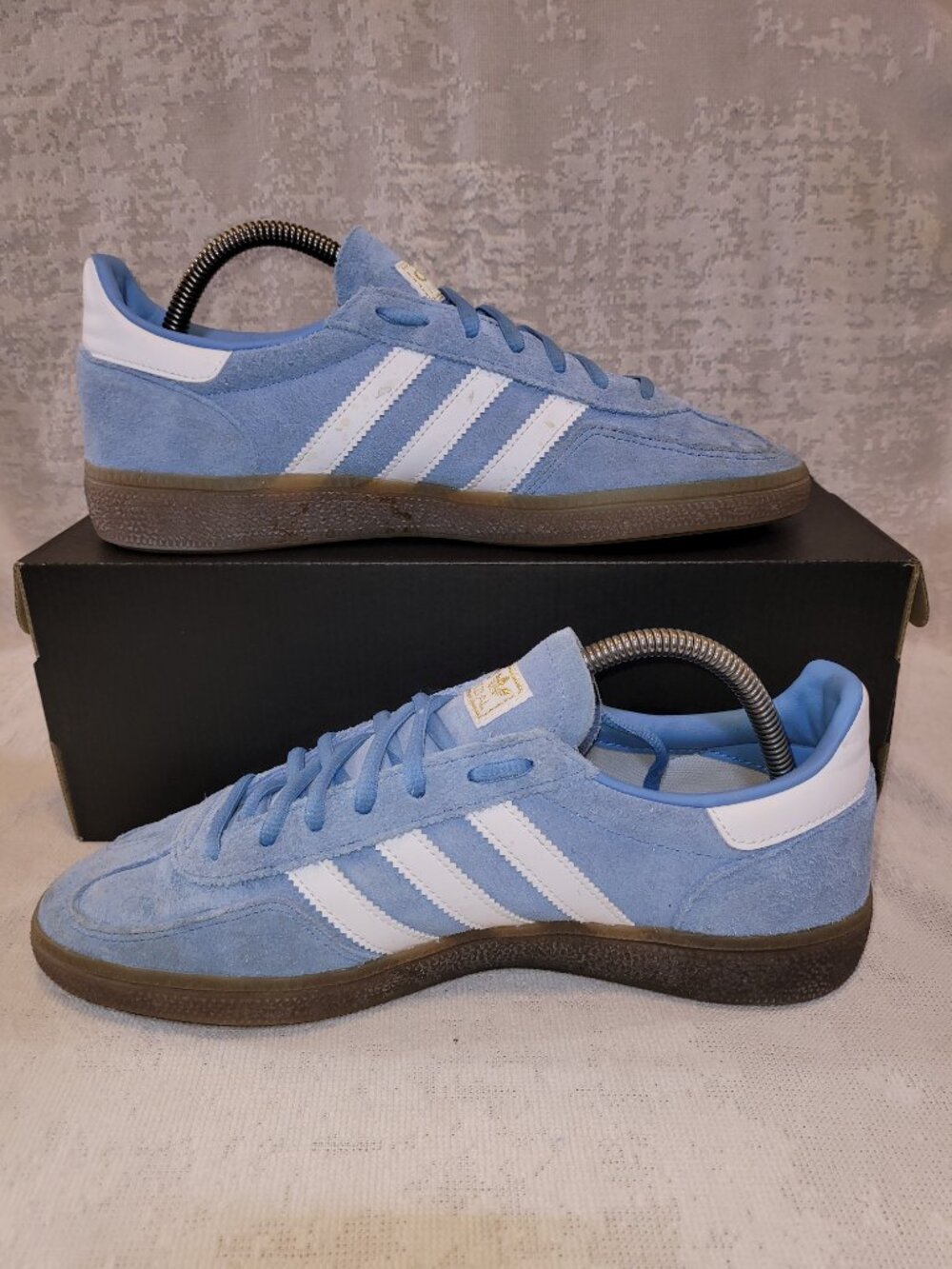 Adidas Handball Spezial Light Blue Cloud White Brown Gum Women's Size 9.5 JQ6822 - Picture 2 of 16